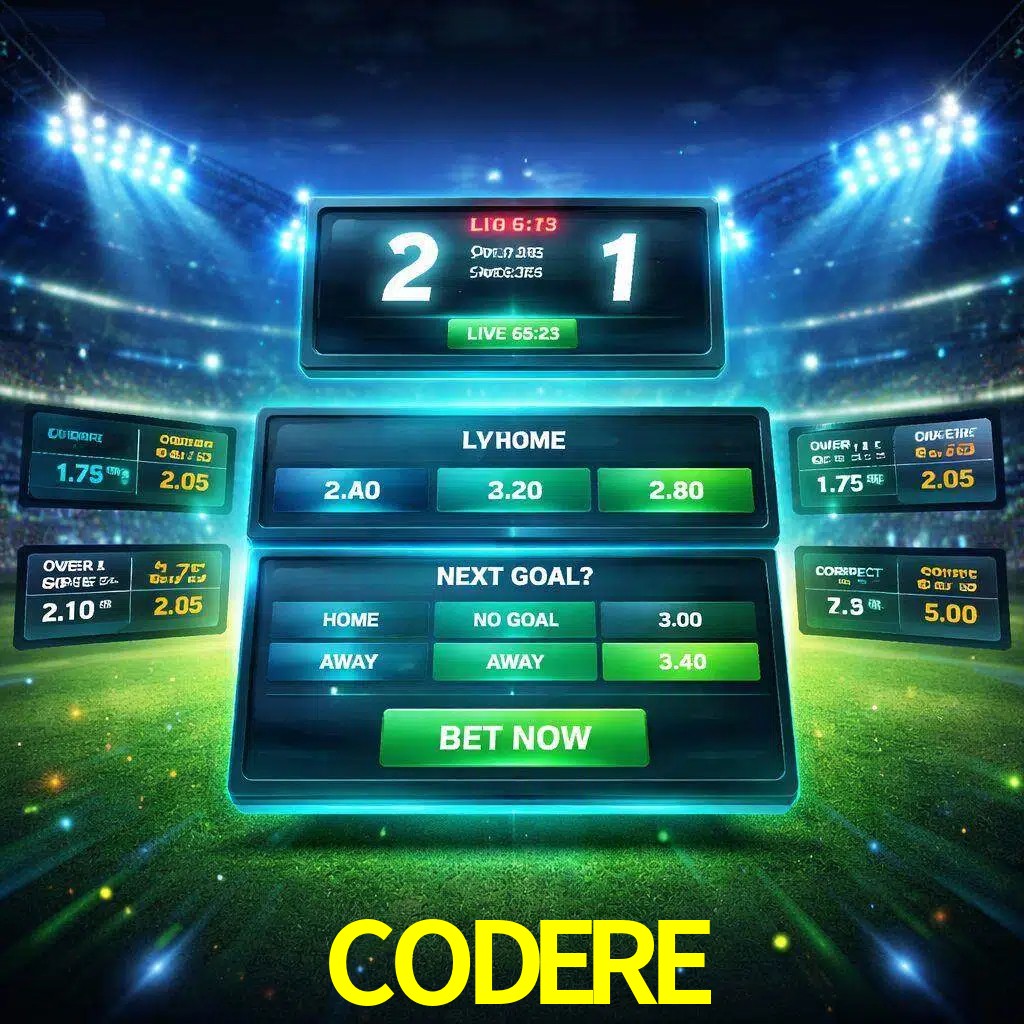 Vista de apuestas en vivo CODERE durante un partido en curso